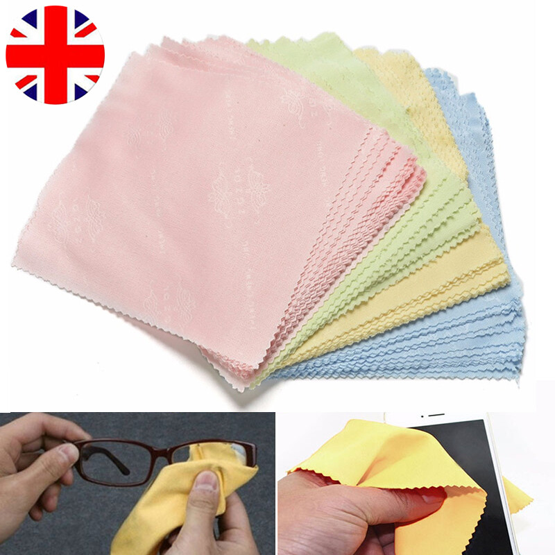 10pcs Cleaning Cloth Glasses Screen Sunglasses Phone Lens Microfibre Spectacles