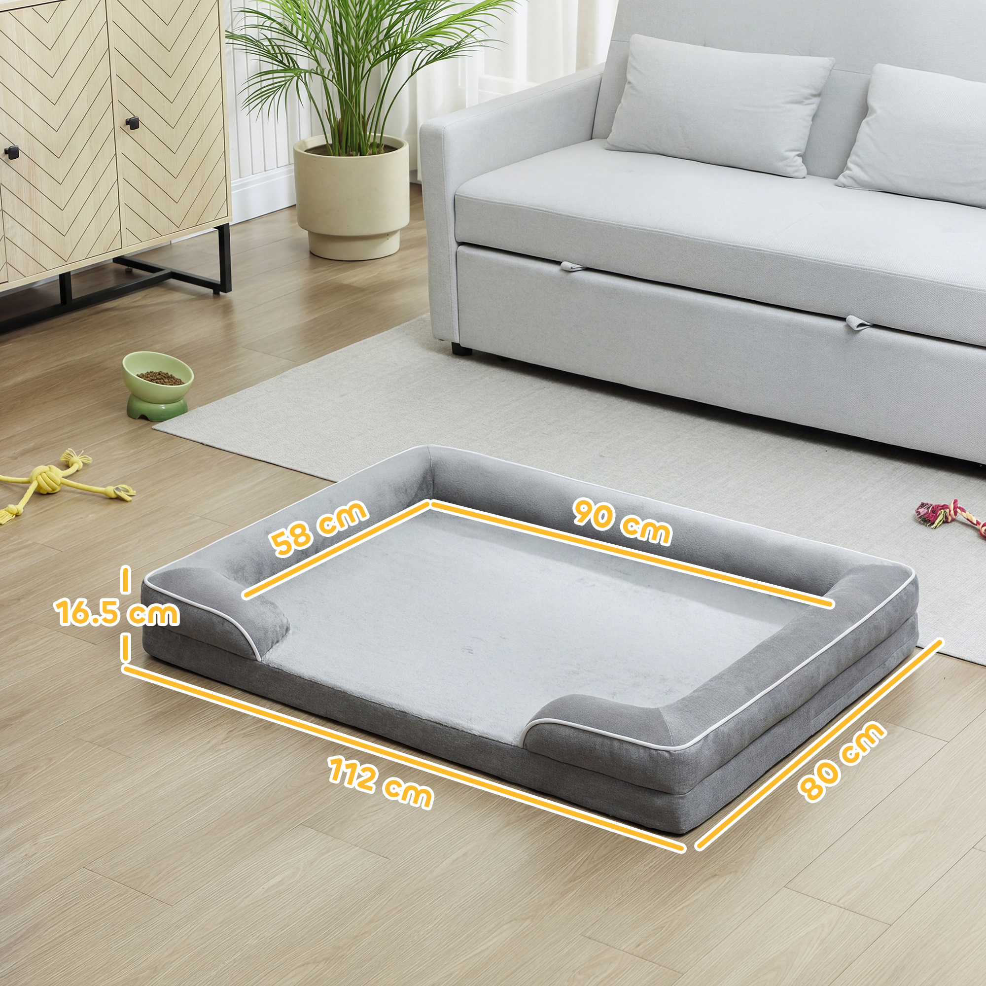 Dog Sofa Bed, Detachable Machine Wash Pet With Non Slip Bottom, Suitable — image 8