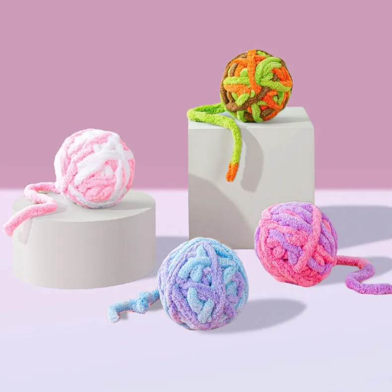 Pet Silent Cat Toy, Wool Ball, Toy