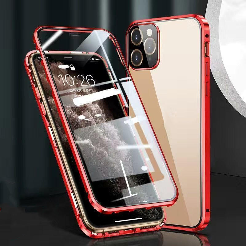 Metal Frame Snap Double-sided Glass Phone Case thumbnail 5