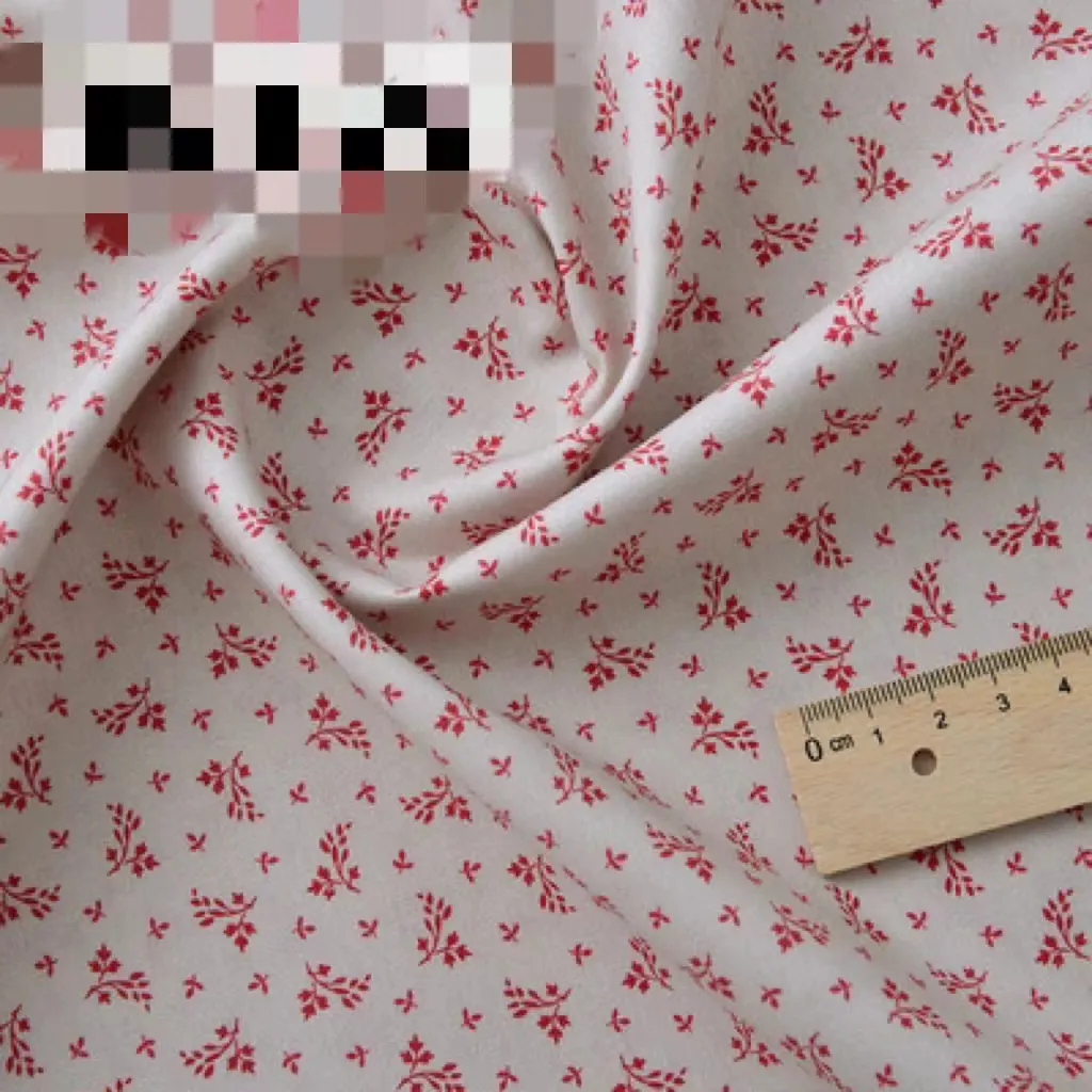 Cotton Cloth Clothes Bag Garden Floral Printing Fabric - Pink29