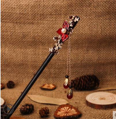 Hair pin with antique fringe 13One Cut Plum - Shop at LoveMi