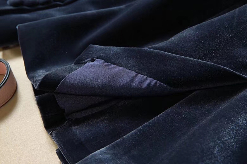 Temperament Suit Gold Velvet Jacket Trousers Business Suit