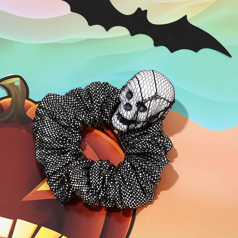 Pumpkin head hat halloween headband (black intestinal