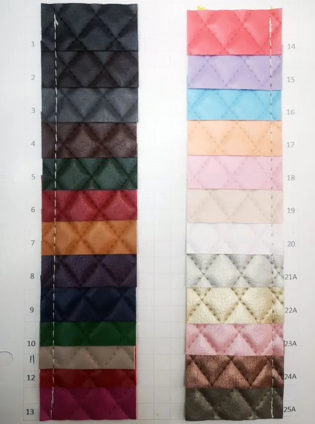 Embossed Line Checkered Leather Car Footpad PVC Leather Y4614 - Shop at LoveMi