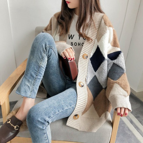 Title 5, Fashion Loose Thin Western Style Thick Sweater ...