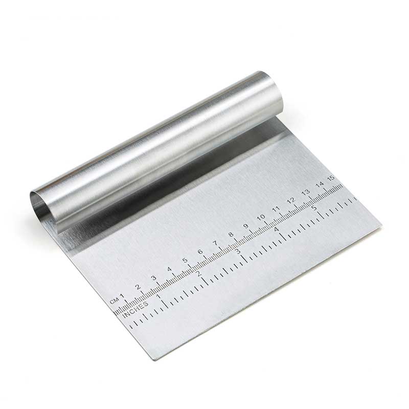 Stainless Steel Dough Scraper with Ruler – Pizza Pastry Fondant Cutter Tool - Picture 7 of 7