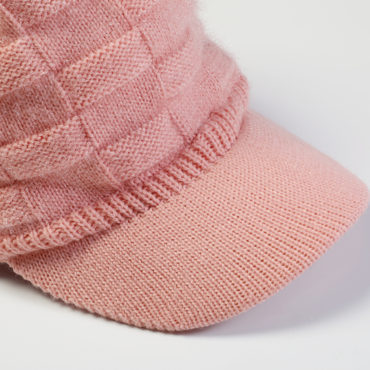 Thick Jacquard Square Knitting Wool Warm Hat