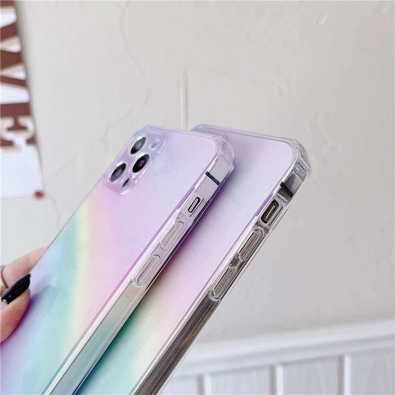 Side Rainbow Transparent Phone Case - Image 6