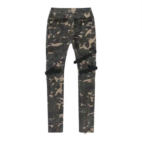 Title 3, Calças cargo slim camufladas masculinas, modern...