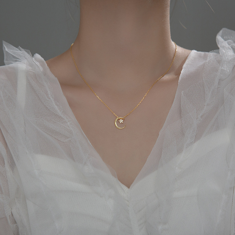 Mori Style Xingyue Sweet Necklace Women's Fresh Clavicle Chain