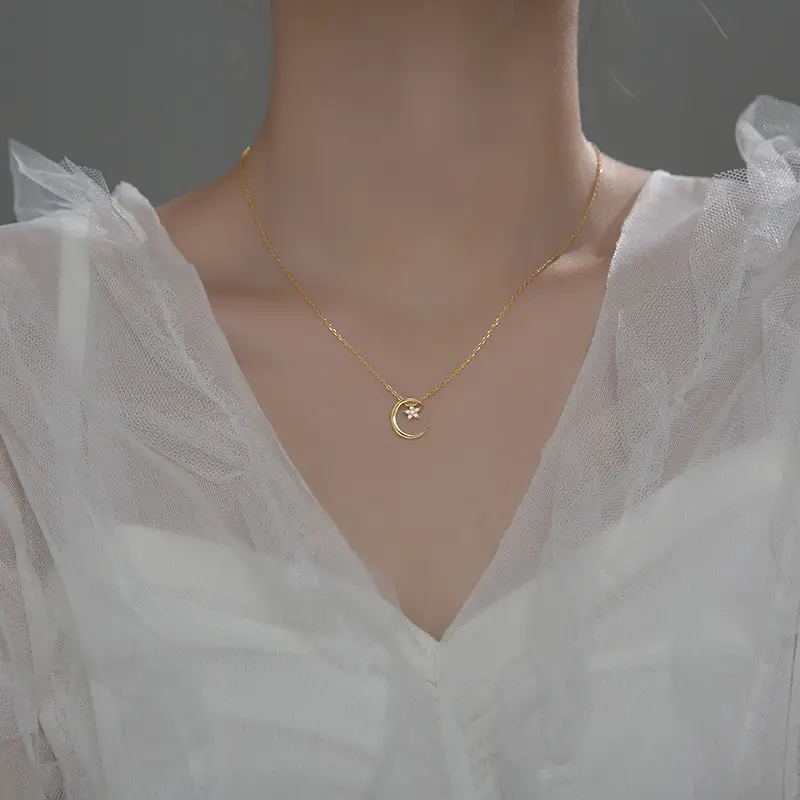Mori Style Xingyue Sweet Necklace Women's Fresh Clavicle Chain