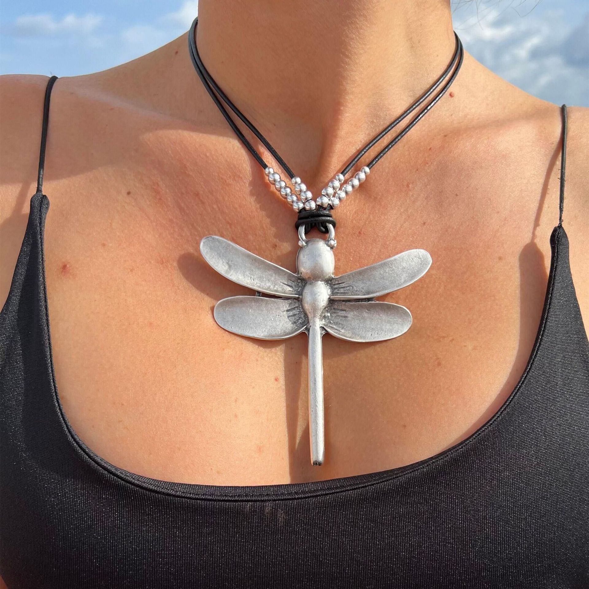 Title 1, Dragonfly kralen legering hanger artistieke ret...