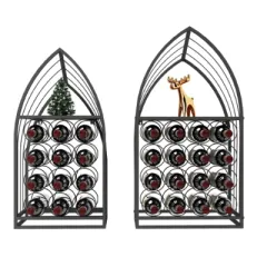 Sailboat Shaped Wine Cabinet Rack, Display Rack, Freestanding Wine Cabinet With Bottle Storage, Spirits And Wine Home Bar, Kitchen, Dining Room Sto... - View 1