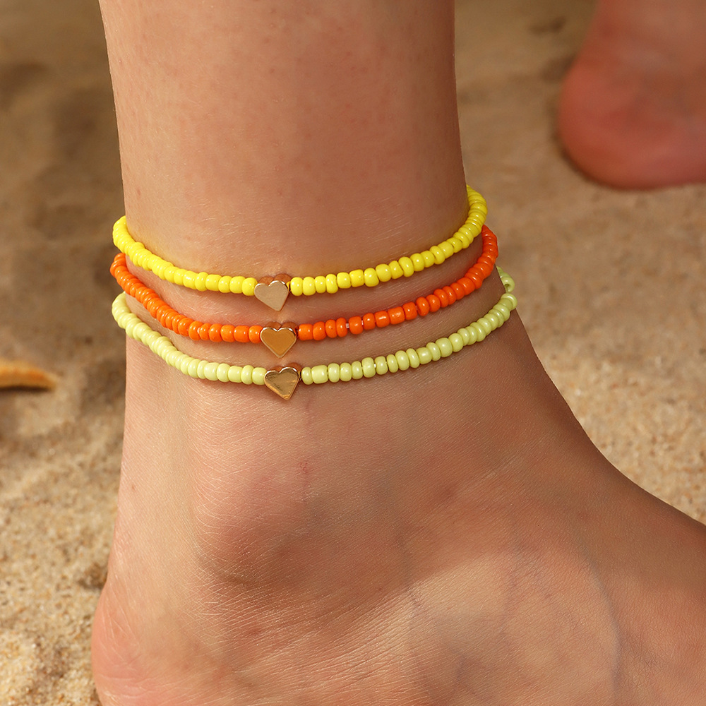 Title 4, Colorful Beach Vacation Style Beaded Love Foot ...