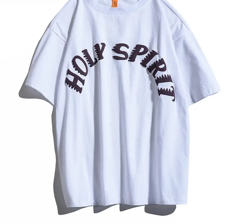 Retro Three-dimensional Letters Hip-hop Loose Bottoming Shirt T-shirt