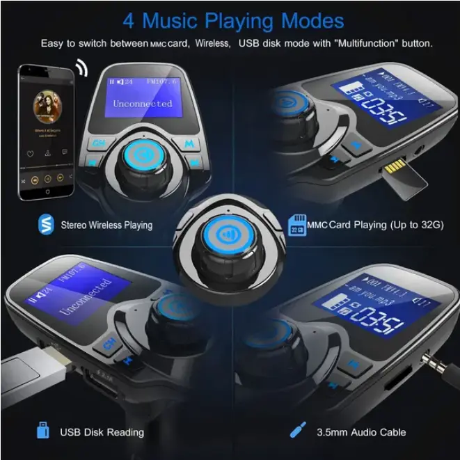 Car Mounted Wireless FM Transmitter