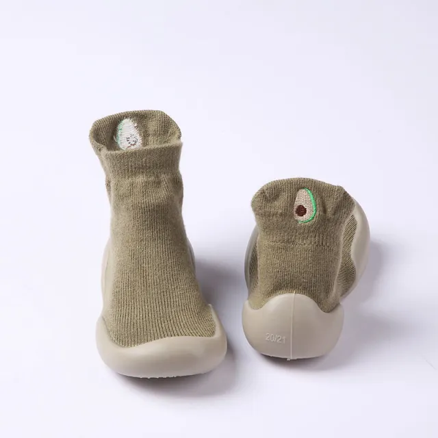 Children's Toddler Step Soft Bottom Non slip Cartoon Cotton Baby Shoes Dark Green - Shop at LoveMi