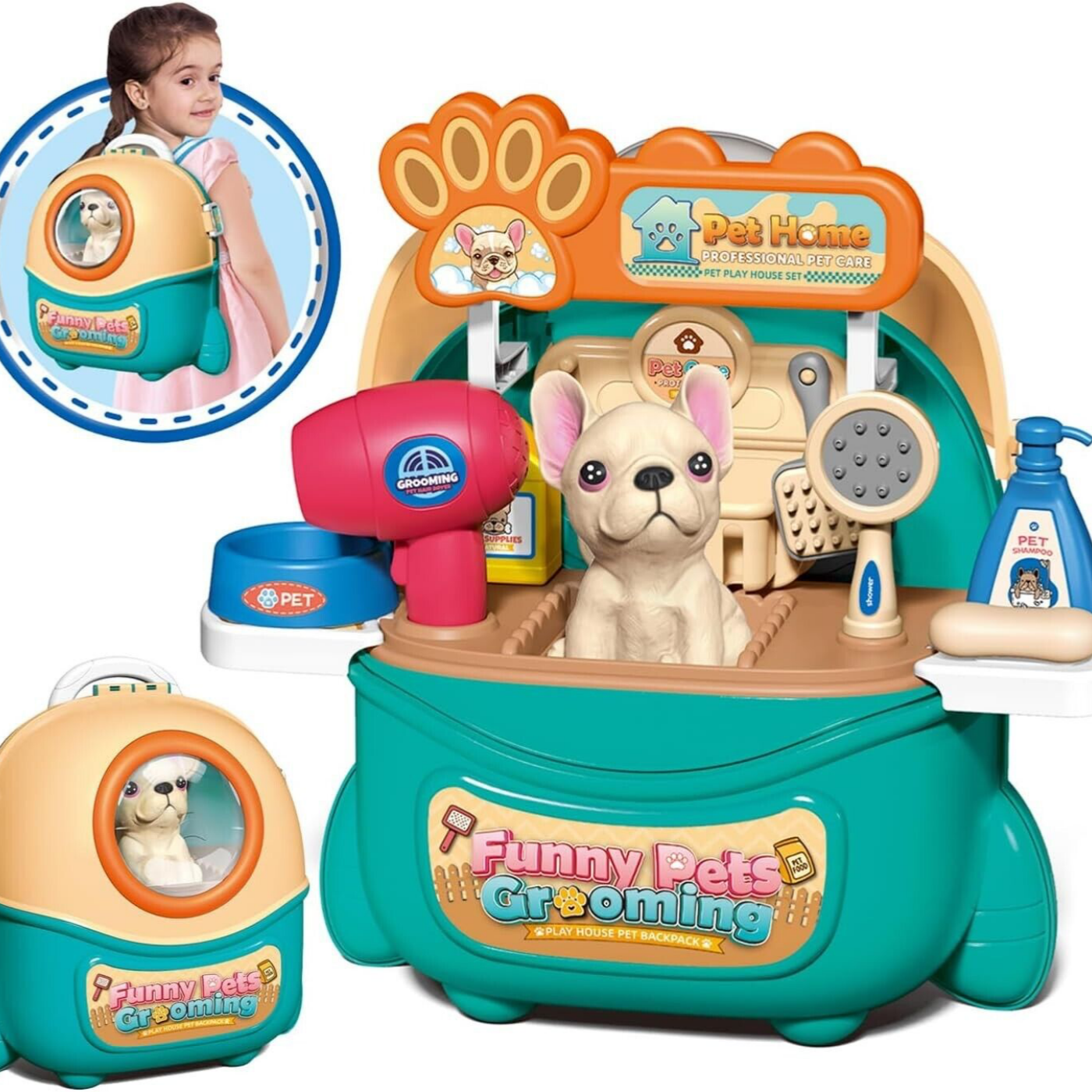 2025 Pet Care Play Set Doctor Kit For Kids, 16 Pcs Doctor Pretend Play Vet Dog G