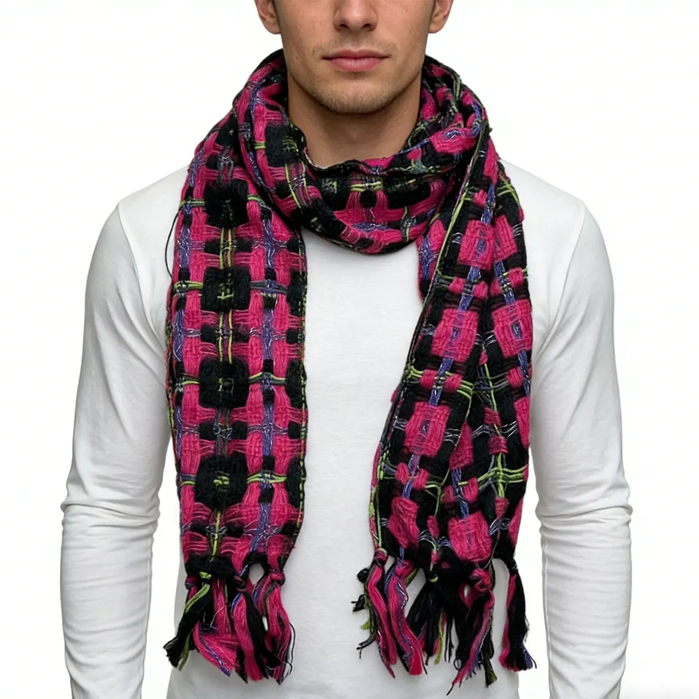 Sparkly Scarf With Metallic Threads, Luxe Look