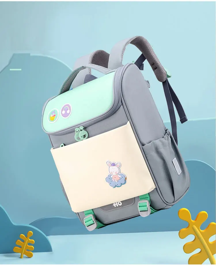 Primary School Students Shoulder Pad Children's Backpack Light Solid
