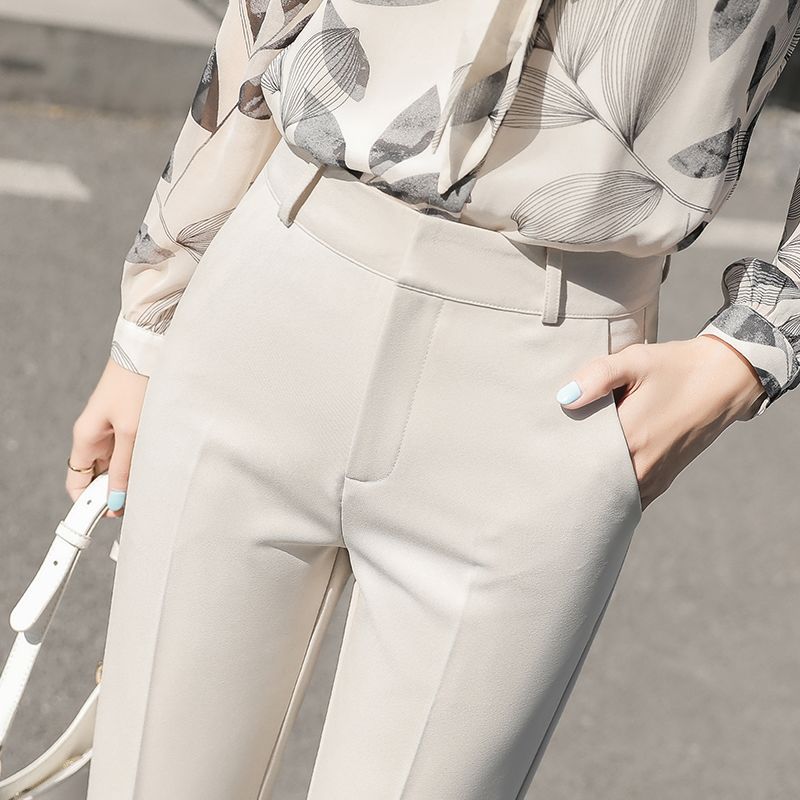 Women's Drapey High Waist Slim Suit Pants