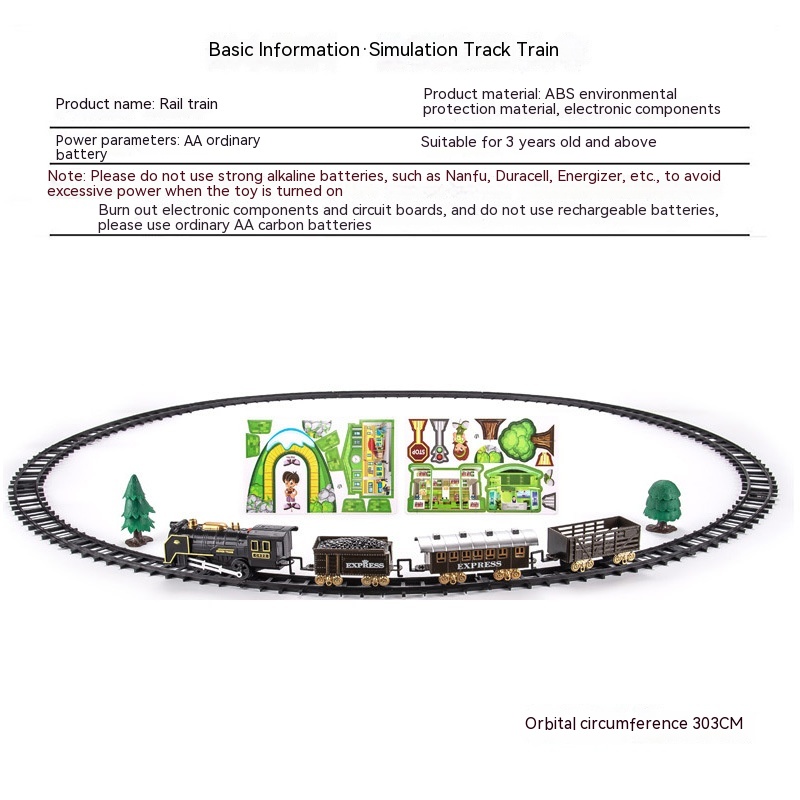 Title 5, Christmas Electric Rail Car Mini Retro Small Tr...