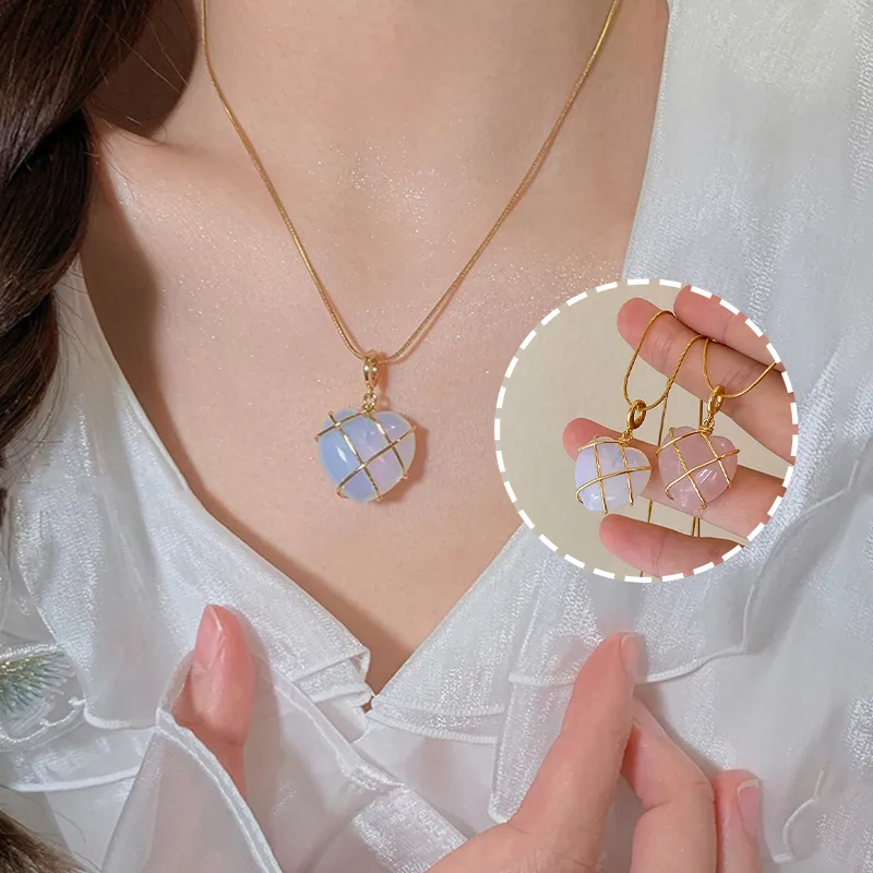 Fashion Moonstone Necklace for Cartoon Princess Love Girl Novelty