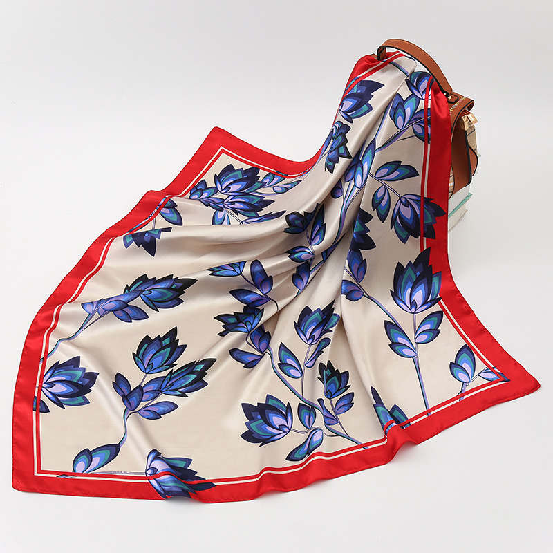 Simple And Elegant Plant Flower Large Square Scarf