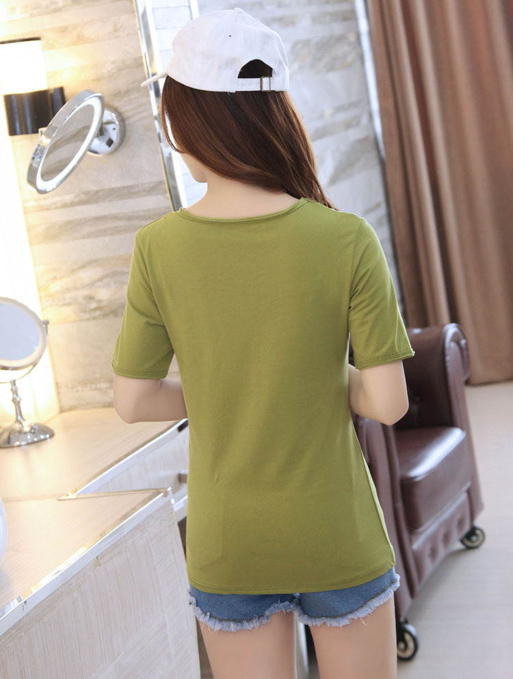 Title 5, V-Neck Pocket Short-Sleeved T-Shirt Slim Bottom...