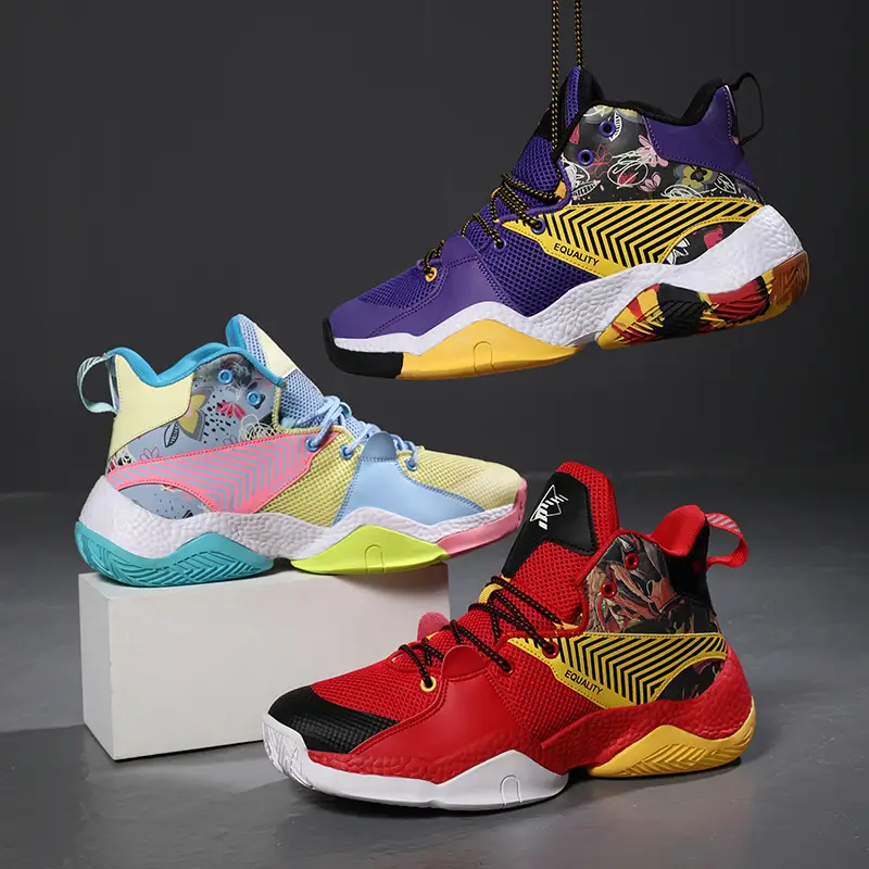 New Lightweight Wear-resistant Shock-absorbing High-top Soft-soled Sneakers