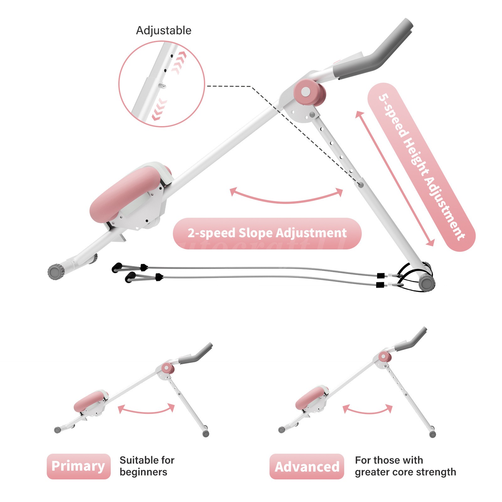 Ab Machine Abdominal Exercise Cruncher Trainer Body Shaper Gym Equipment Trainer