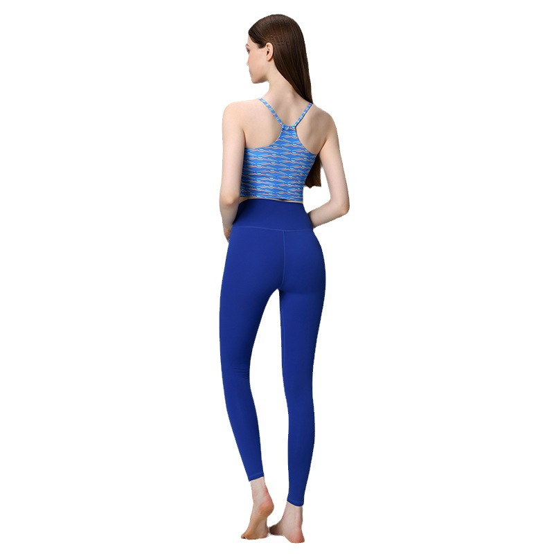 Top Women's Fitness Exercise Yoga Suit Two Piece Set