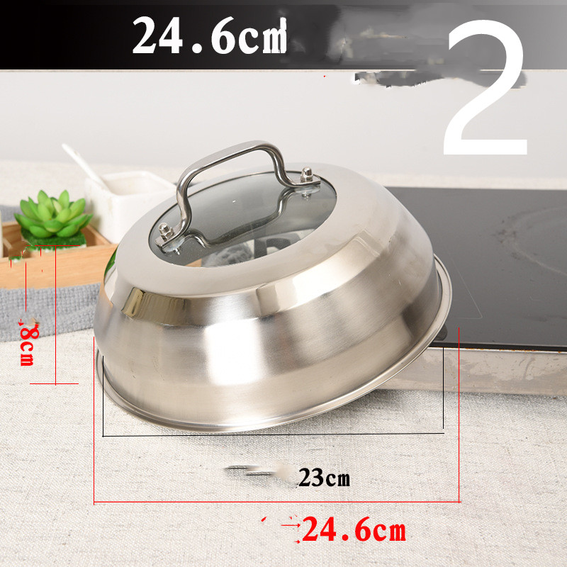 Title 39, Stainless Steel Heightened Round Household Wok ...