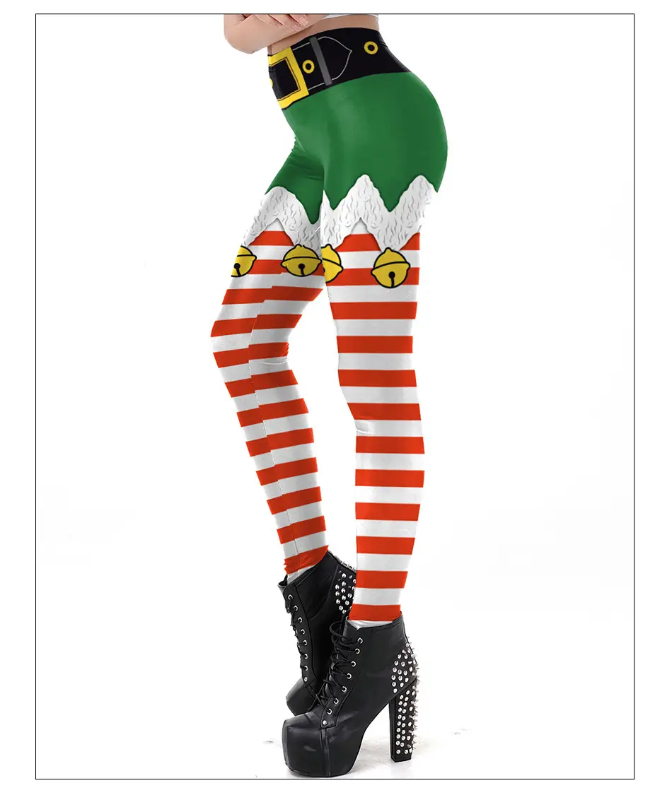 Digital Printed Tight Fitting Sexy Mid Waist Leggings