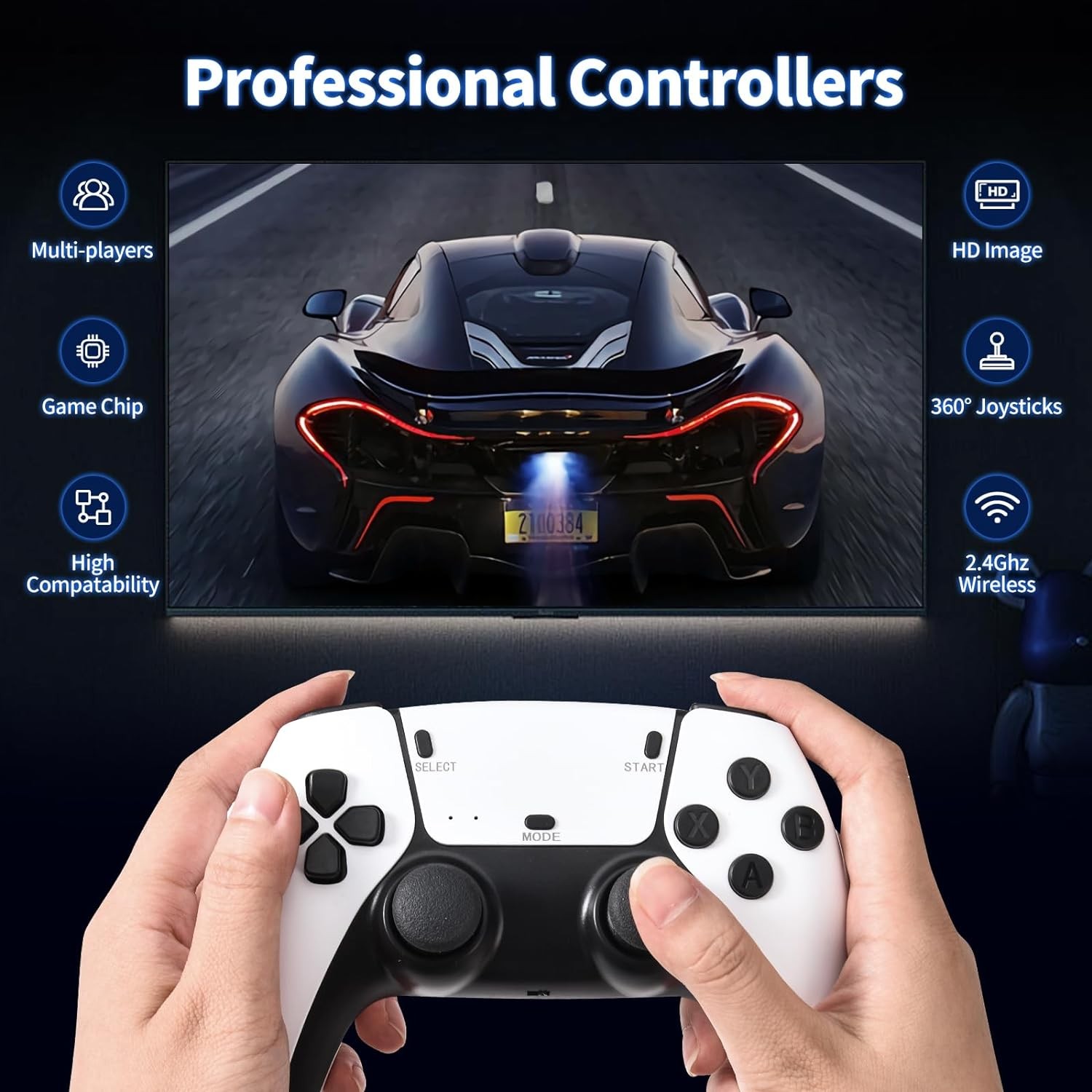 20000 Retro Video Game Console 4K HD TV Stick Ink.2 Wireless Controller — image 10