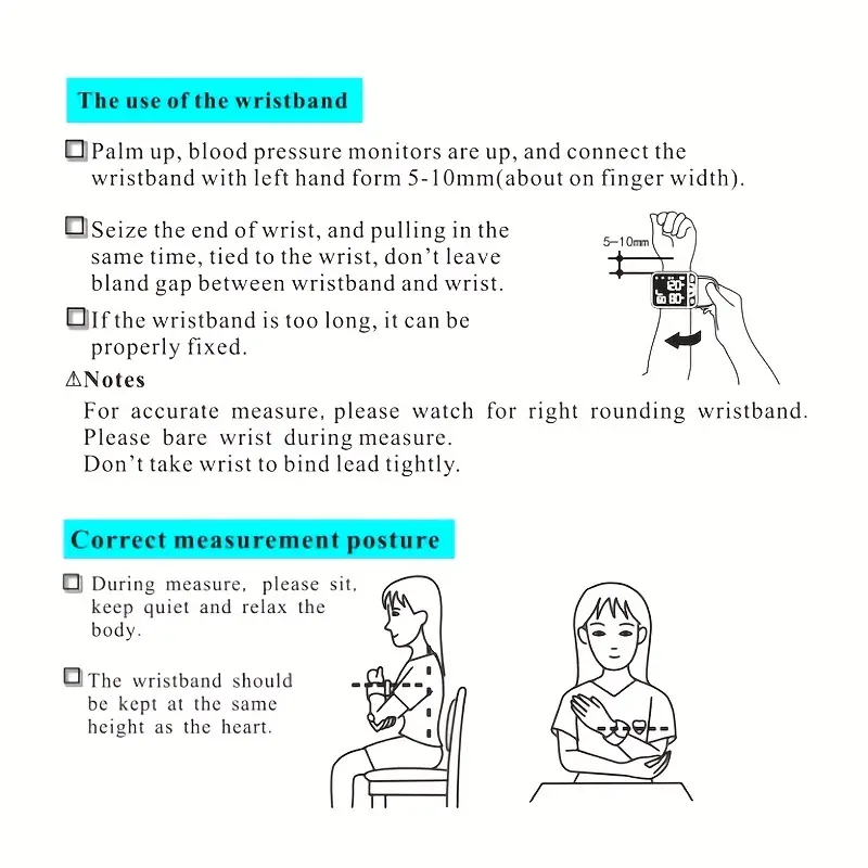 Title 3, Wrist Sphygmomanometer Measuring Instrument Aut...