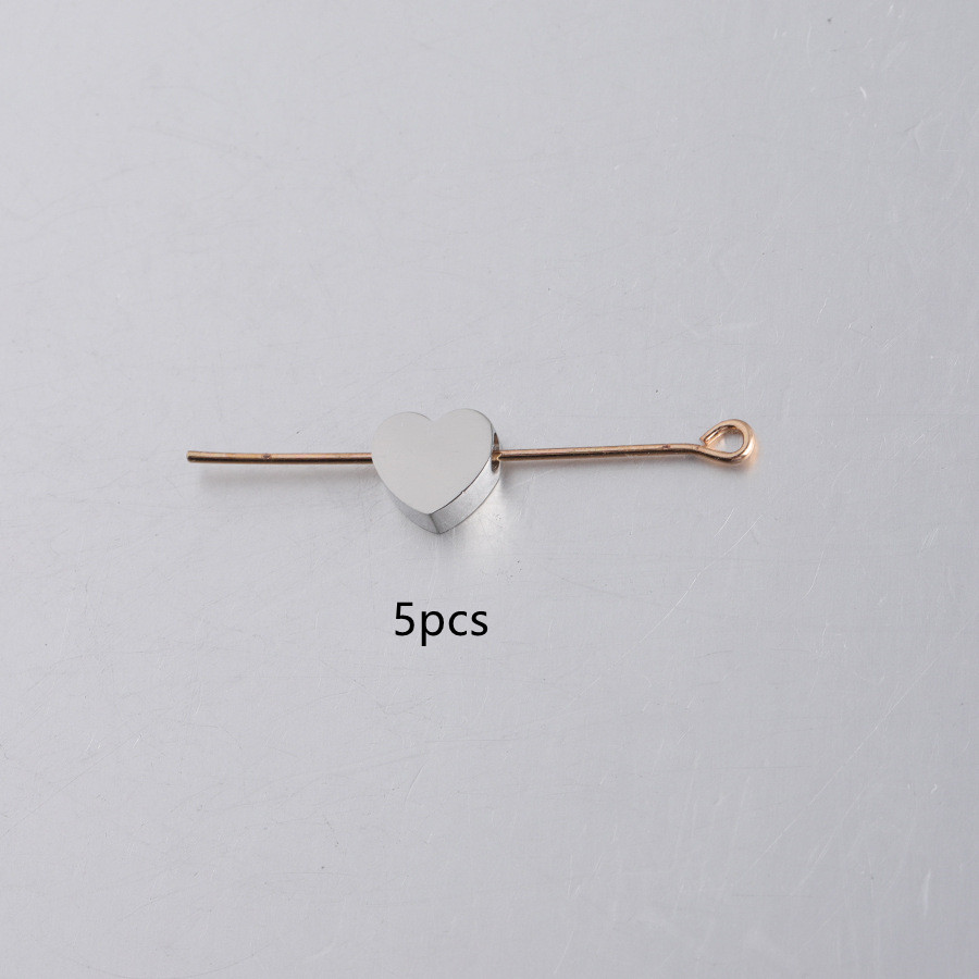 7.4x8mm Love Heart Stainless Steel DIY Accessories