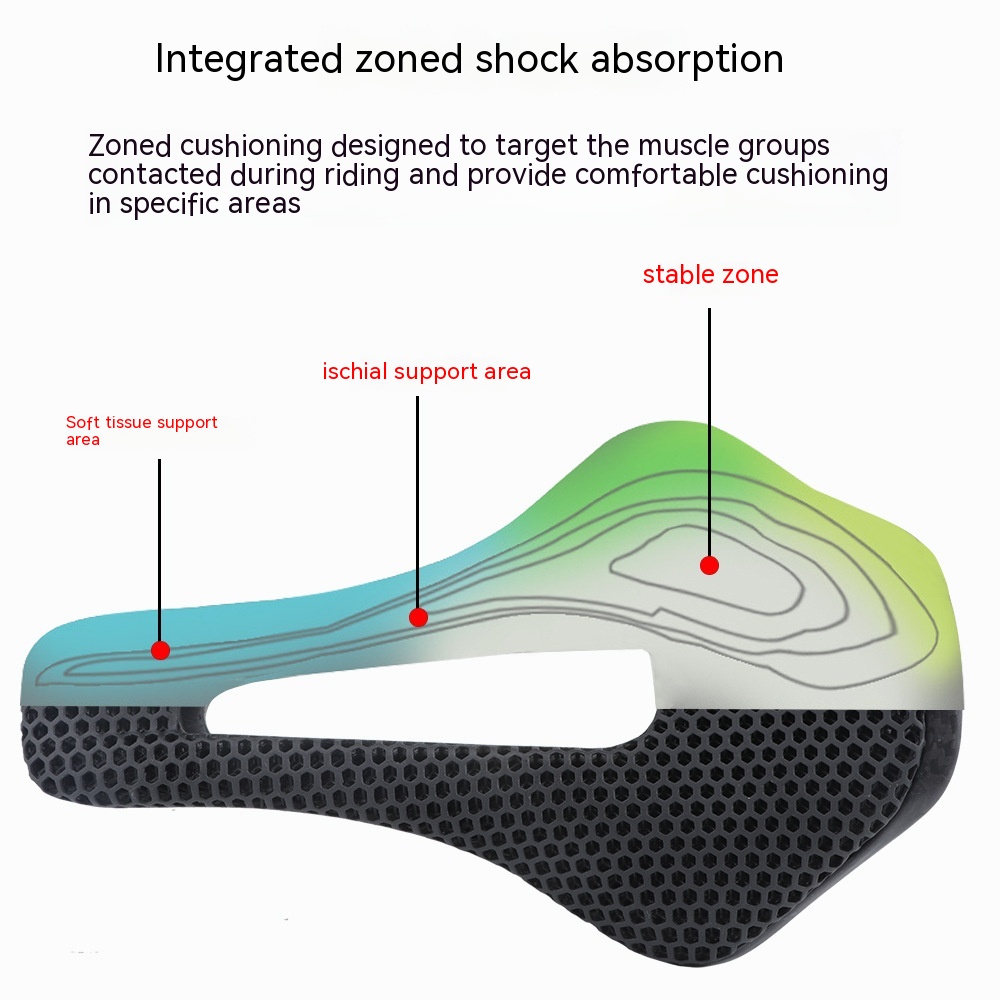 Bicycle Hollow Carbon Fiber Saddle Pad - Image 8