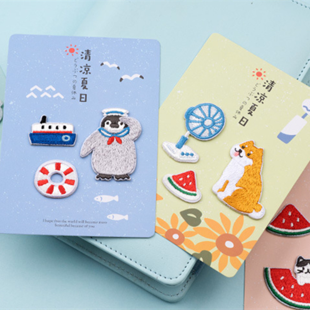 Cool Summer Cute Animal Embroidery Decorative Patches — image 1
