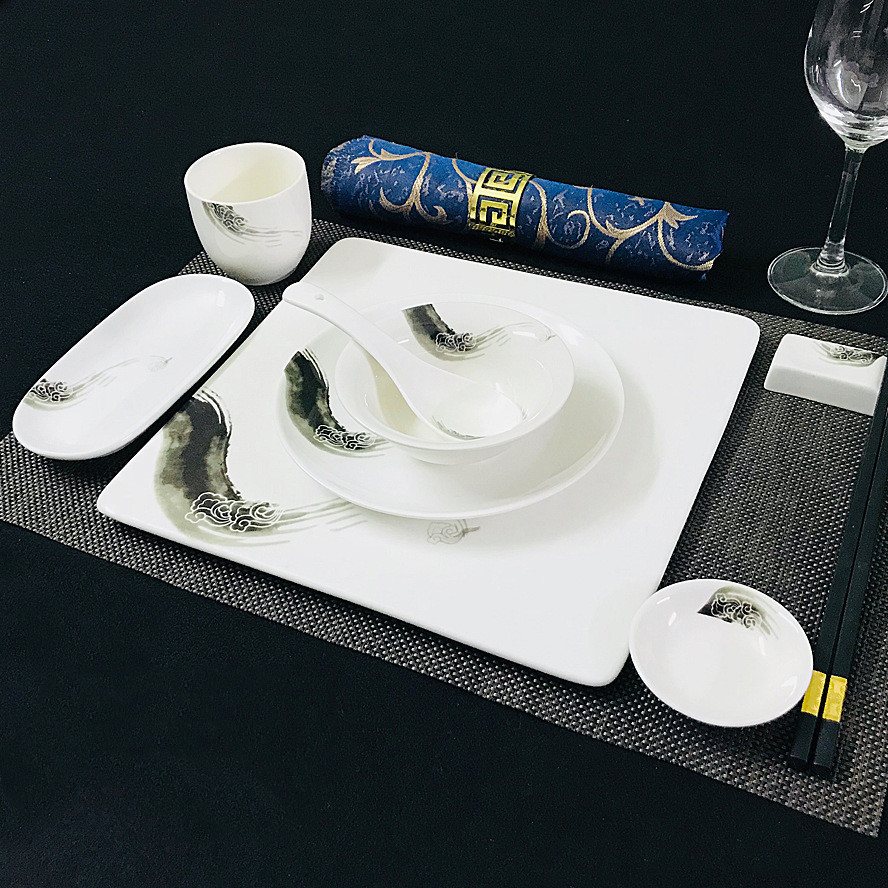 Title 20, Chinese Restaurant Hotel Set Table Ceramic Dish...