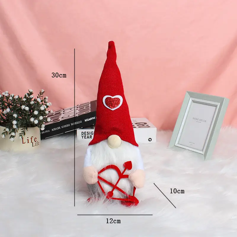 Cute Faceless Old Man Doll Holding A Love Envelope