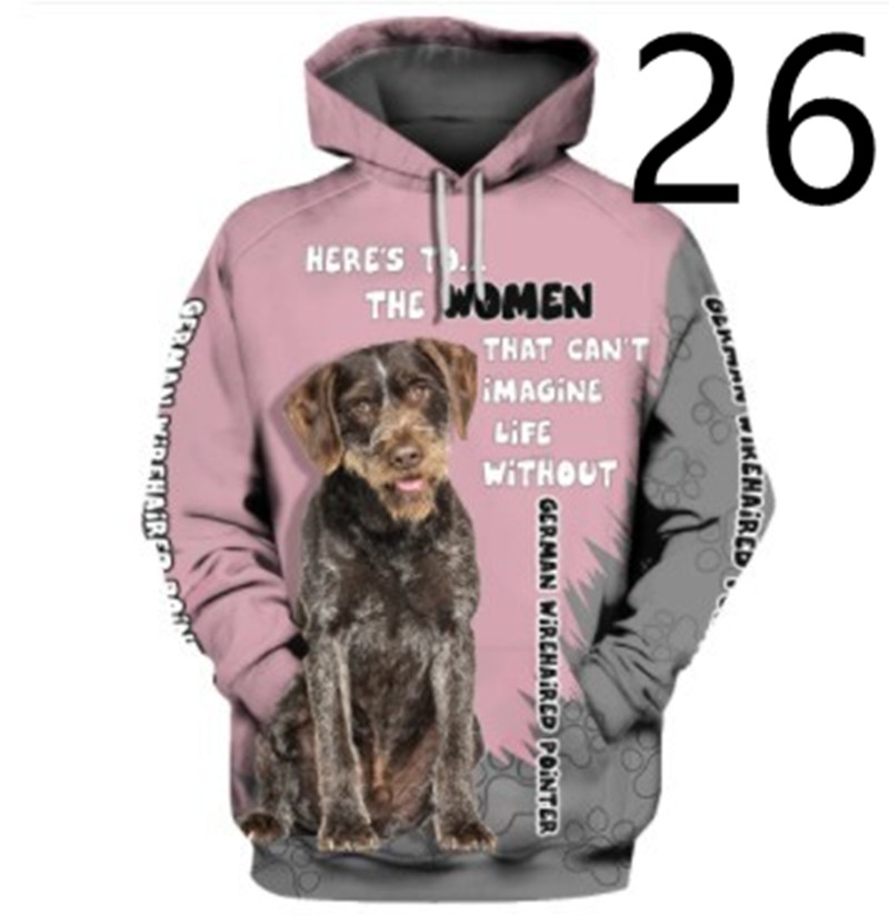 Thin 3D Digital Printing Hooded Sweatshirt