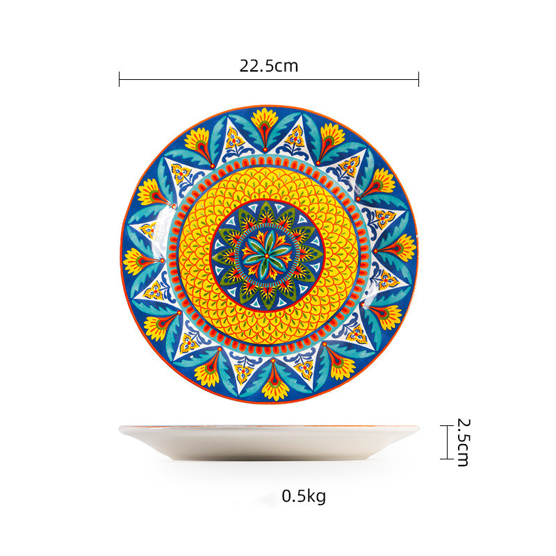 Title 5, Ceramic Tableware Salad Bowl Steak Plate