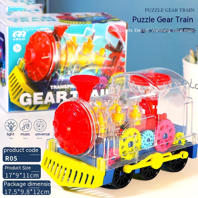 Title 1, Educational Transparent Gear Toy Train