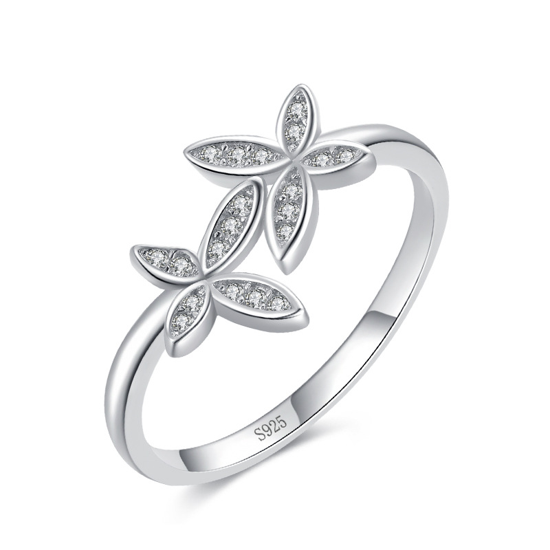 S925 Silver Niche Design Butterfly Ring