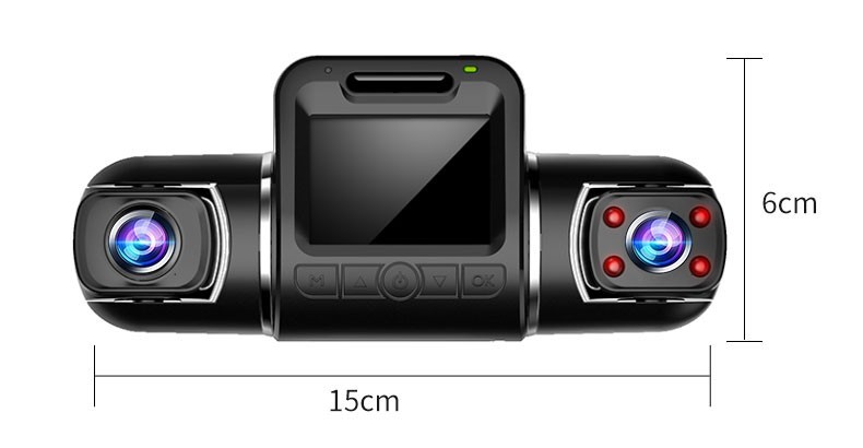 Three-lens Driving Recorder 360 Panoramic Parking