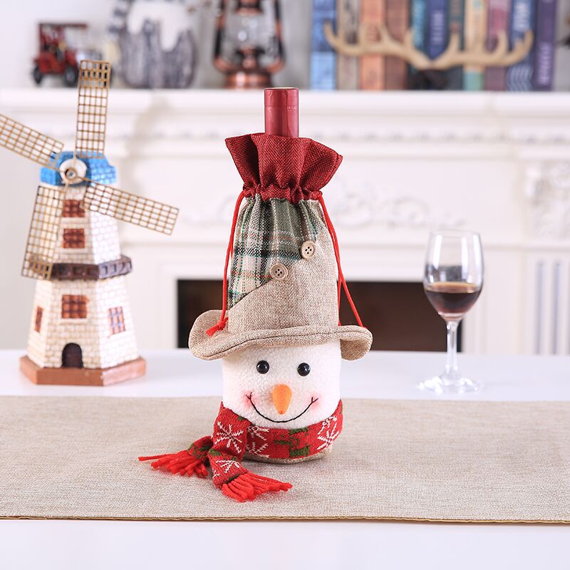 Set Champagne Bottle Set Wine Bottle Drawstring Pocket