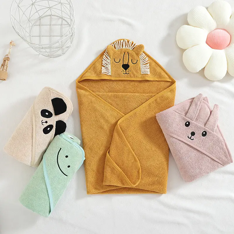 Children's Towel Cloak Cotton Hooded Cute Cartoon