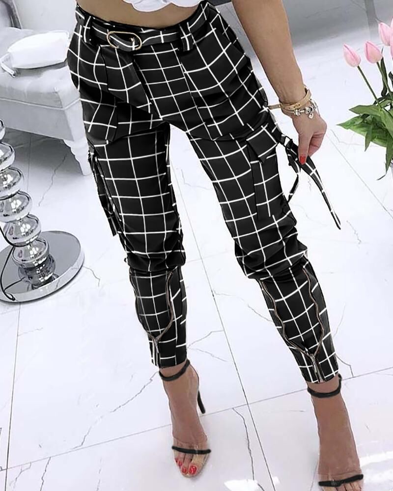 Cross Border New Product Casual Pants Waist Elastic High Waist Women's Trousers Solid Color Overalls Black - Shop at LoveMi